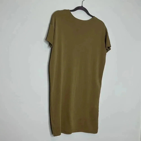 PROLOGUE WOMEN'S SHORT SLEEVE V-NECK ESSENTIAL MIDI T-SHIRT DRESS - Picture 7 of 7